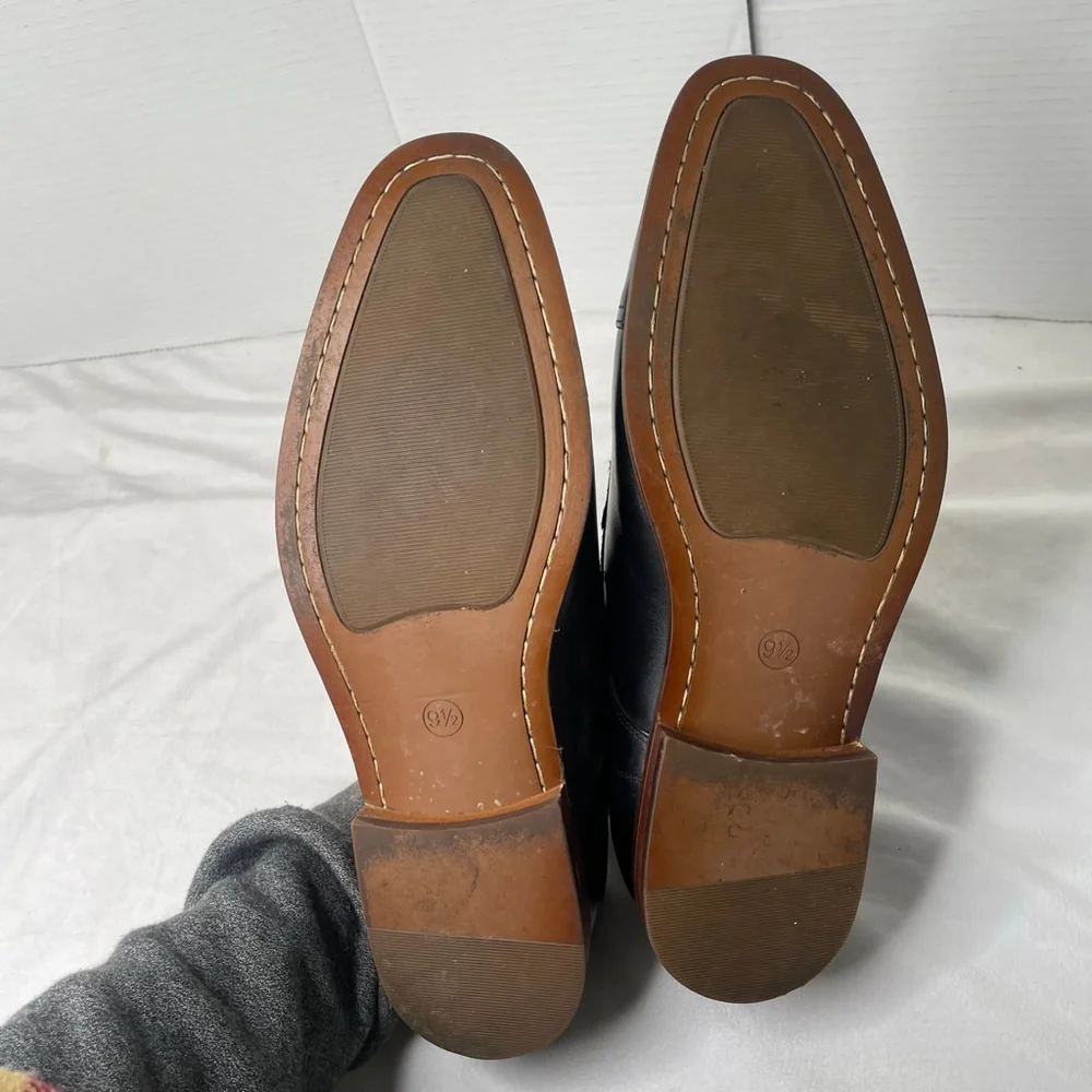 Men's Goodfellow & Co Size 9.5 Black Leather Oxfords Shoes